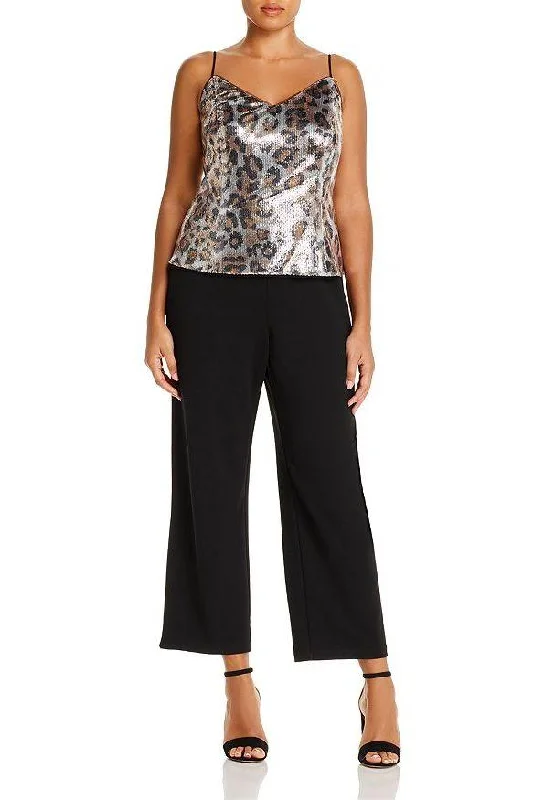 Party dresses with a metallic finish for a shiny and eye - catching effectAdrianna Papell AP1E206282 Spaghetti Strap Popover Mesh Crepe Jumpsuit Party dresses with a metallic finish for a shiny and eye - catching effectAdrianna Papell AP1E206282 Spaghetti Strap Popover Mesh Crepe Jumpsuit