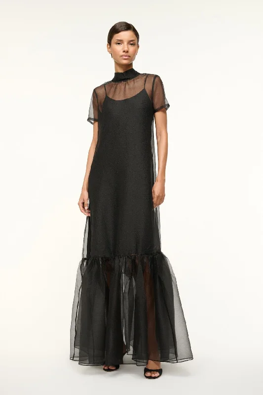Formal dresses with fringe - trimmed sleeves and wrap - around styles for a bohemian - inspired formal eventCALLUNA DRESS | BLACK Formal dresses with fringe - trimmed sleeves and wrap - around styles for a bohemian - inspired formal eventCALLUNA DRESS | BLACK