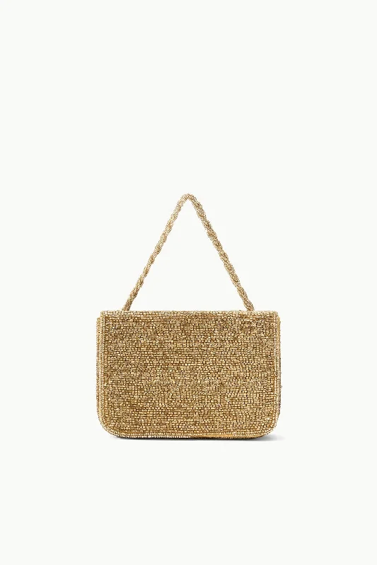 Formal dresses with wrap - around styles and beaded belts for a customized fitCARMEN BEADED BOX BAG | GOLD Formal dresses with wrap - around styles and beaded belts for a customized fitCARMEN BEADED BOX BAG | GOLD