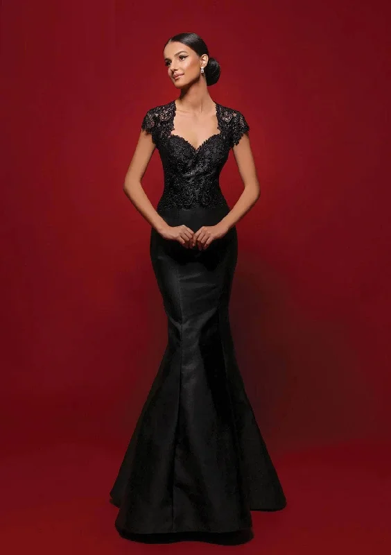 Prom dresses with geometric - cutout sleeves and flowing chiffon fabrics for a modern and airy lookClarisse - M6256 Lace Queen Anne Mermaid Dress Prom dresses with geometric - cutout sleeves and flowing chiffon fabrics for a modern and airy lookClarisse - M6256 Lace Queen Anne Mermaid Dress