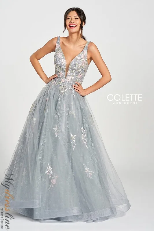 Formal dresses with gathered bodices and wide - leg skirts for a comfortable and stylish silhouetteColette CL12213 Formal dresses with gathered bodices and wide - leg skirts for a comfortable and stylish silhouetteColette CL12213