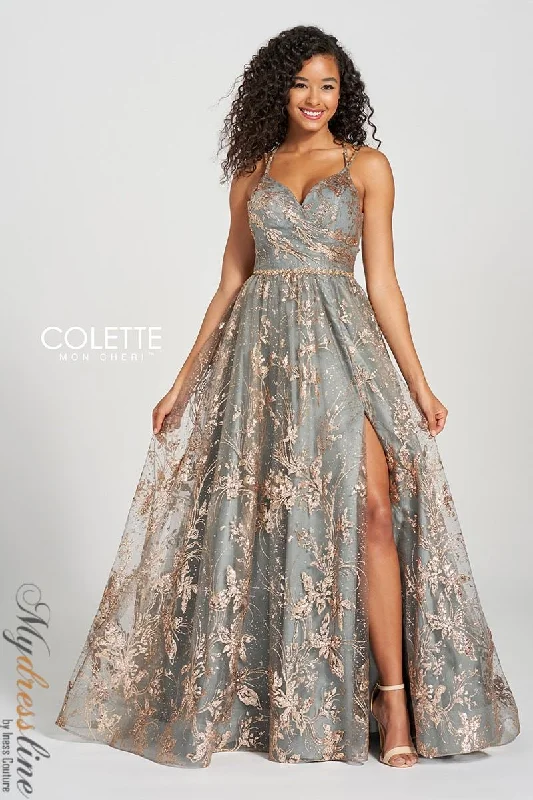 Formal dresses with tiered skirts and pearl embellishments for a luxurious feelColette CL12218 Formal dresses with tiered skirts and pearl embellishments for a luxurious feelColette CL12218