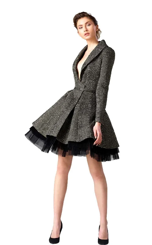 Long - length party dresses with a high - low hem for a trendy styleEdward Arsouni Couture 0325 Dress Long - length party dresses with a high - low hem for a trendy styleEdward Arsouni Couture 0325 Dress