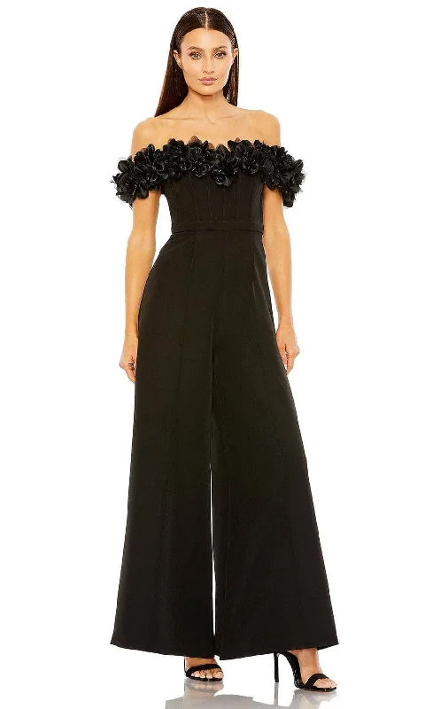 Formal dresses with tassel - adorned belts and tiered skirts for a stylish and festive formal eventIeena Duggal 11763 - Ruffled Off Shoulder Jumpsuit Formal dresses with tassel - adorned belts and tiered skirts for a stylish and festive formal eventIeena Duggal 11763 - Ruffled Off Shoulder Jumpsuit