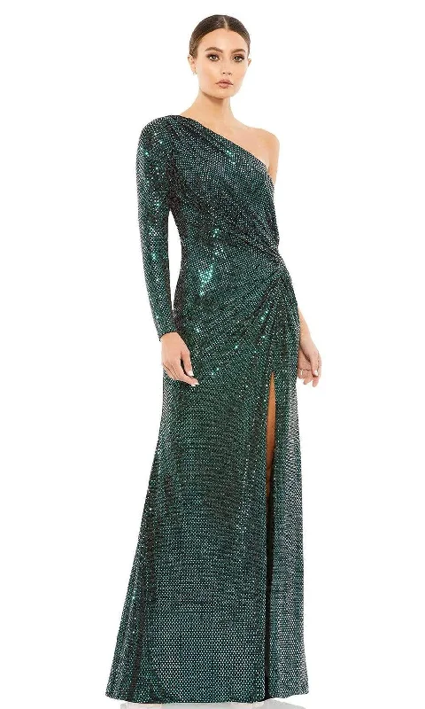 Prom dresses with tiered lace skirts and off - the - shoulder necklines for a feminine and elegant formal affairIeena Duggal - 12501 Asymmetric High Slit Dress Prom dresses with tiered lace skirts and off - the - shoulder necklines for a feminine and elegant formal affairIeena Duggal - 12501 Asymmetric High Slit Dress