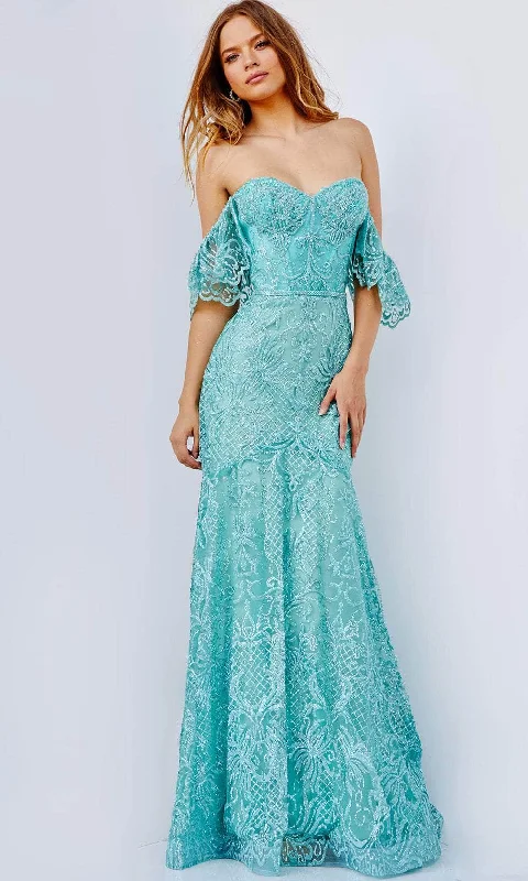 Sequined formal dresses with open backs for a sexy prom styleJVN by Jovani JVN23986 - Draped Sleeve Glitter Prom Gown Sequined formal dresses with open backs for a sexy prom styleJVN by Jovani JVN23986 - Draped Sleeve Glitter Prom Gown