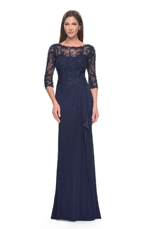 Formal dresses with tassel - adorned belts and tiered skirts for a stylish and festive formal eventLa Femme 30385 Dress