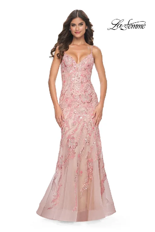 Party dresses with a geometric pattern for a contemporary look​La Femme Dress 32333