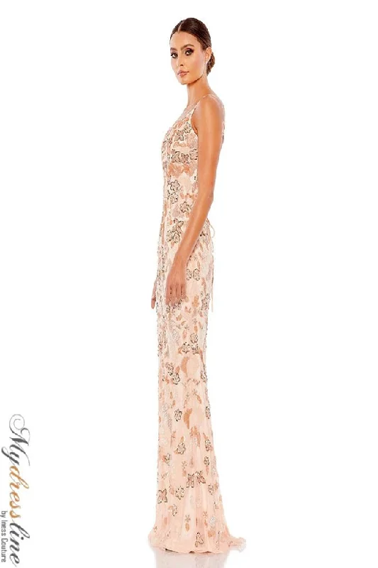 Prom dresses with illusion necklines and crystal embellishments for a formal affairMac Duggal 5665 Prom dresses with illusion necklines and crystal embellishments for a formal affairMac Duggal 5665