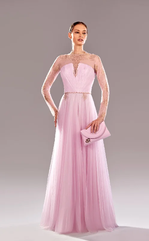 Formal dresses with ruffled skirts and bow accents for a charming prom appearanceReverie Couture SS2492 Dress