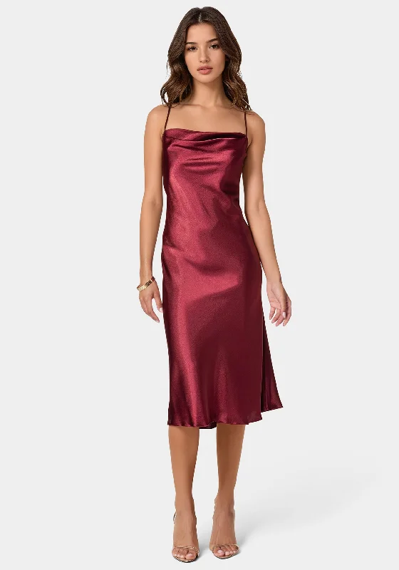 Formal dresses with tiered skirts and pearl embellishments for a luxurious feelSatin Midi Slip Dress Formal dresses with tiered skirts and pearl embellishments for a luxurious feelSatin Midi Slip Dress