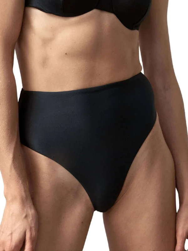 Sports bikini for high - intensity water activities like surfing90'S High Waist Bottom | Black Sports bikini for high - intensity water activities like surfing90'S High Waist Bottom | Black