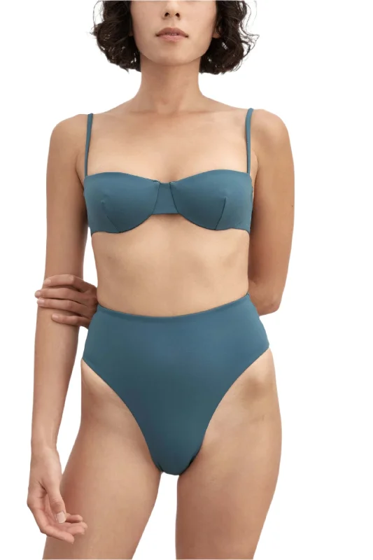High - waisted bikini for a retro and tummy - flattering look90'S High Waist Bottom | Midnight Blue High - waisted bikini for a retro and tummy - flattering look90'S High Waist Bottom | Midnight Blue