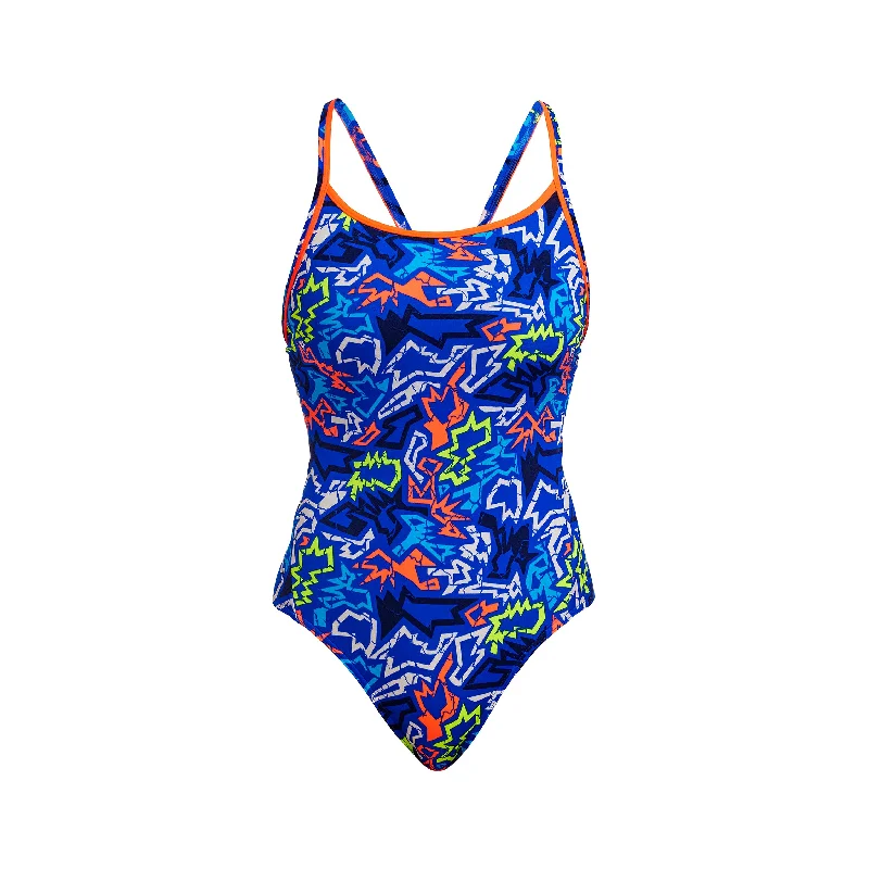 High - performance women swimwear with quick - drying fabric for active swimmersBroken Hearts | Ladies Diamond Back One Piece High - performance women swimwear with quick - drying fabric for active swimmersBroken Hearts | Ladies Diamond Back One Piece