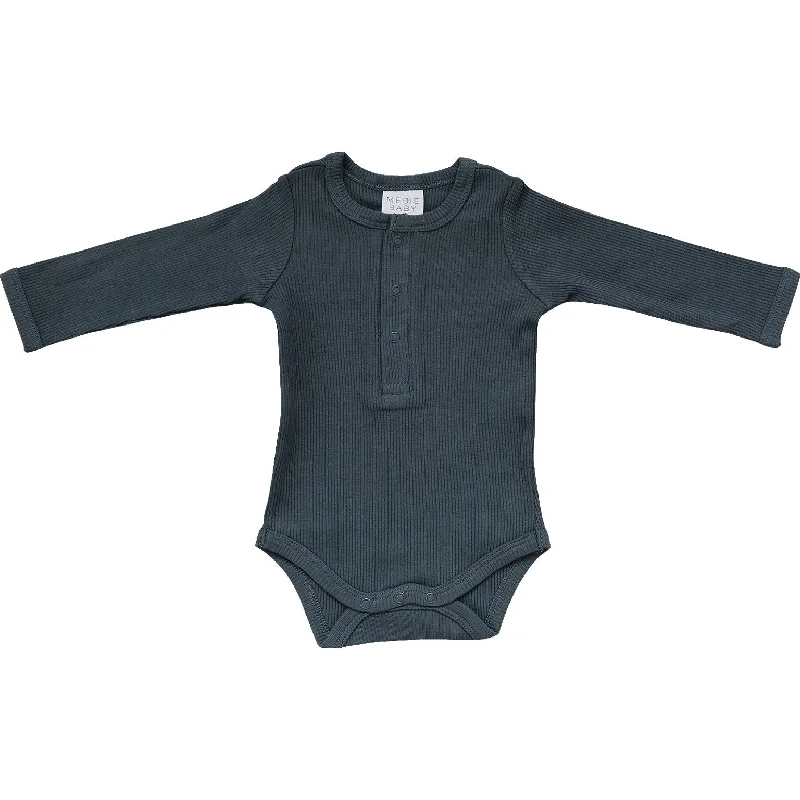 Maternity Bodysuits for Expecting Mothers' ComfortCharcoal Organic Snap Long Sleeve Ribbed Bodysuit Maternity Bodysuits for Expecting Mothers' ComfortCharcoal Organic Snap Long Sleeve Ribbed Bodysuit