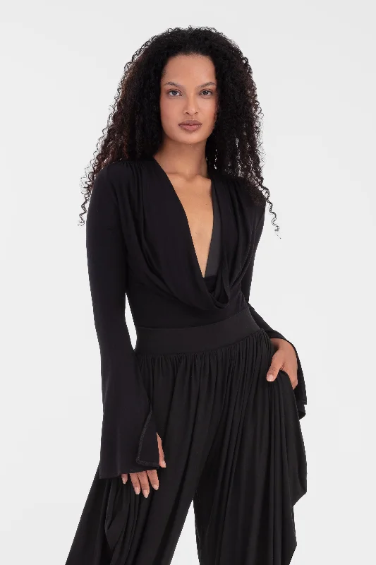 Neon Bodysuits to Stand Out at PartiesISABEL BODYSUIT BLACK