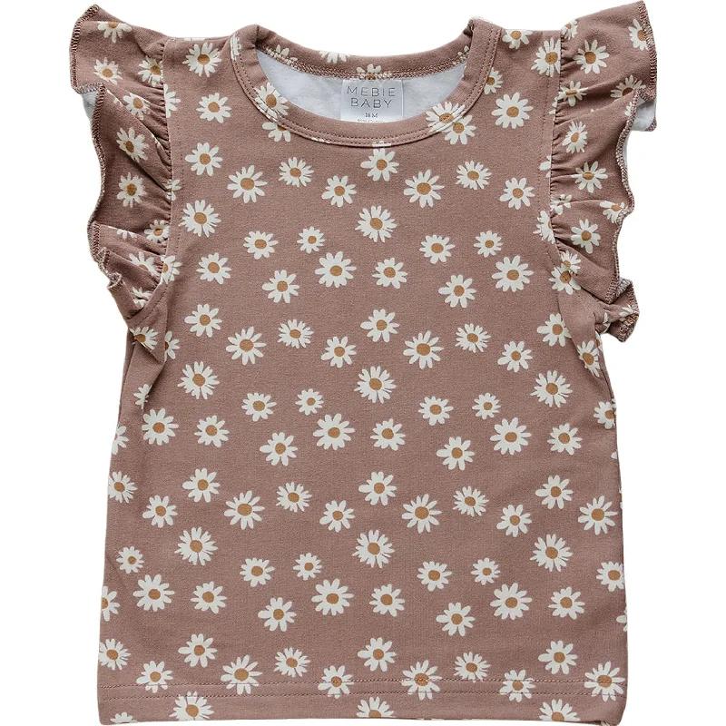 Long - Sleeve Bodysuits for Cold Weather LayeringDaisy Dream Ruffle Tee