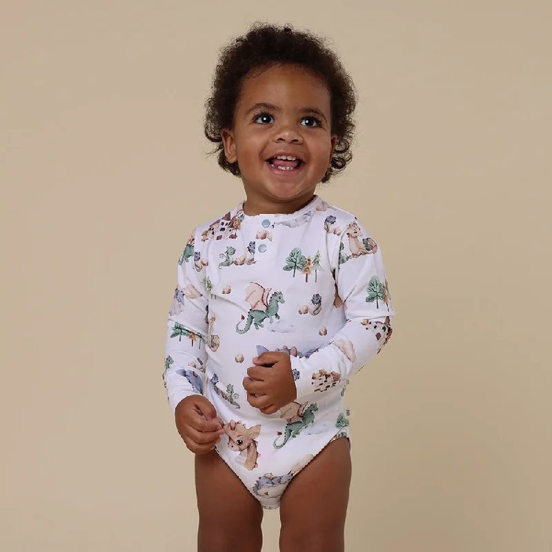 Seamless Bodysuits for a Smooth Underwear LookDragon Long Sleeve Organic Bodysuit