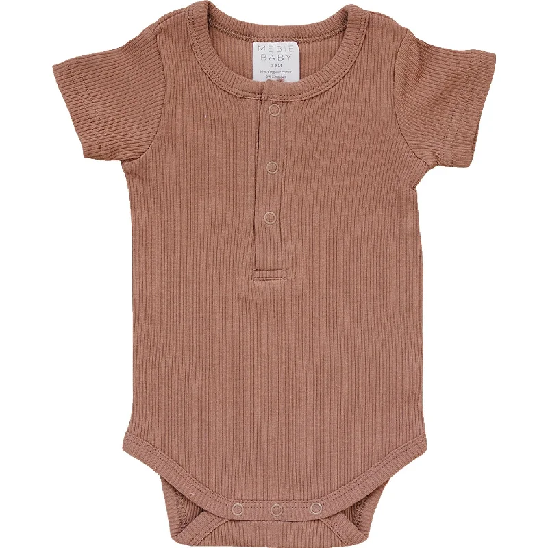 Cut - Out Bodysuits for a Trendy and Fashion - Forward StyleDusty Rose Organic Cotton Ribbed Snap Bodysuit Cut - Out Bodysuits for a Trendy and Fashion - Forward StyleDusty Rose Organic Cotton Ribbed Snap Bodysuit