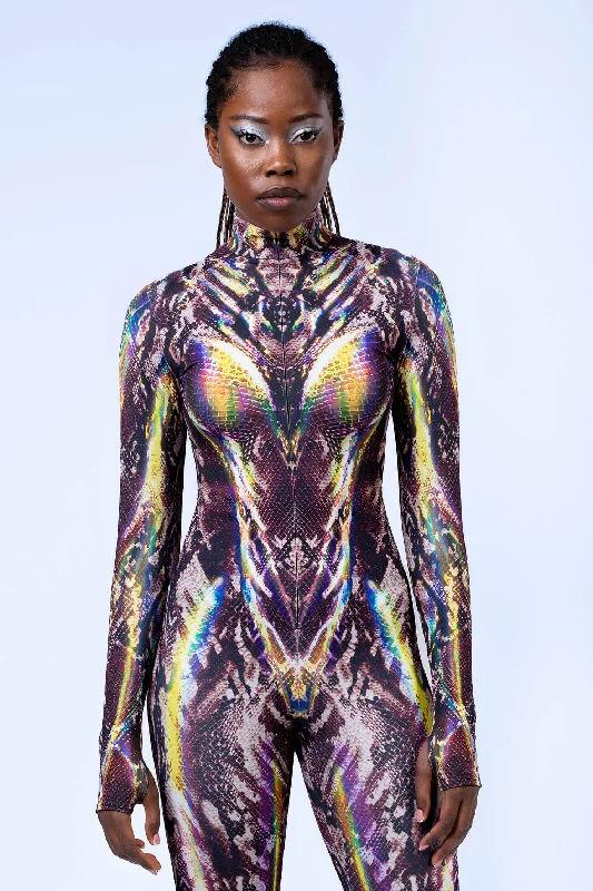 High - Neck Bodysuits for a Modest and Sophisticated LookExotic Skin Costume