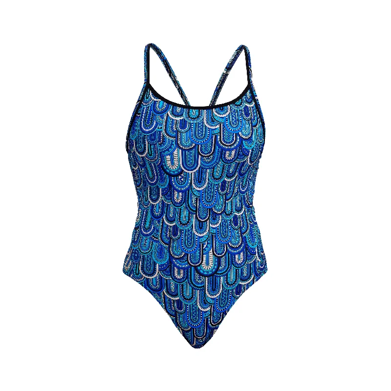 Lace - trimmed women swimwear for an elegant and romantic touchFlight School | Ladies Diamond Back One Piece Lace - trimmed women swimwear for an elegant and romantic touchFlight School | Ladies Diamond Back One Piece
