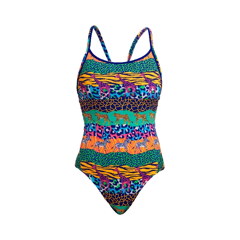 Rash - guard women swimwear for sun protection during water sportsGone Wild | Ladies Diamond Back One Piece Rash - guard women swimwear for sun protection during water sportsGone Wild | Ladies Diamond Back One Piece