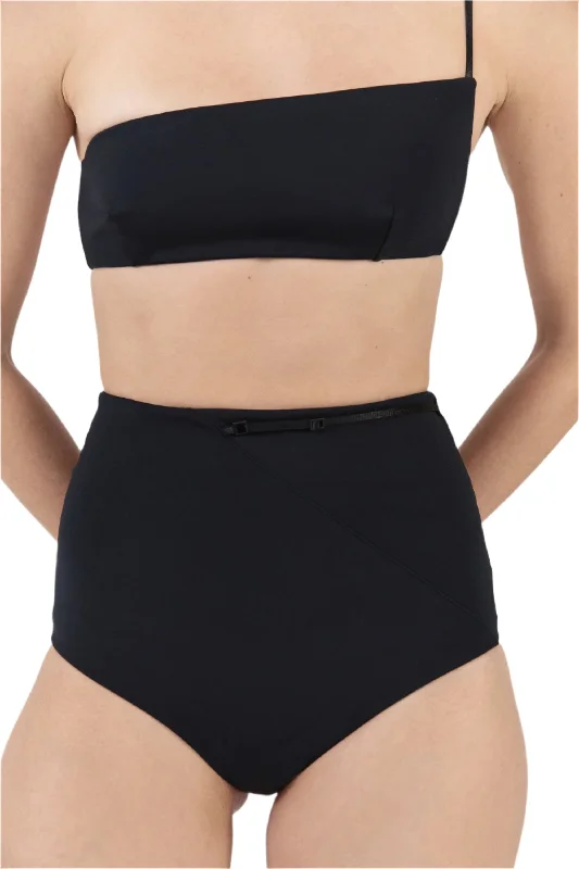 Maternity bikini for expecting mothers to enjoy the beach comfortablyHigh Waist Brief Bottom | Black