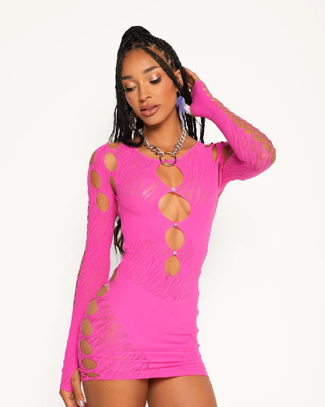 Neon Bodysuits to Stand Out at PartiesHot Girl Shit Dress