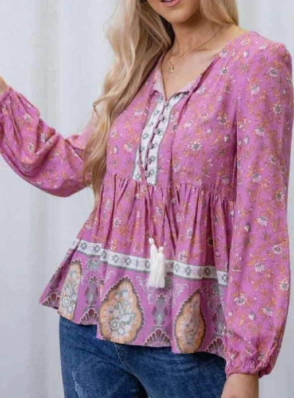 Recycled material cover ups for an environmentally friendly choice202025-4 Iris Maxi Purple Tassel Floral Top Recycled material cover ups for an environmentally friendly choice202025-4 Iris Maxi Purple Tassel Floral Top