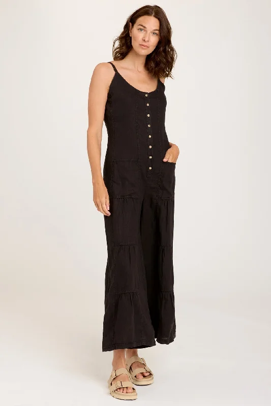 Leather women jumpsuits for a bold and confident appearanceMacauley Crop Jumpsuit