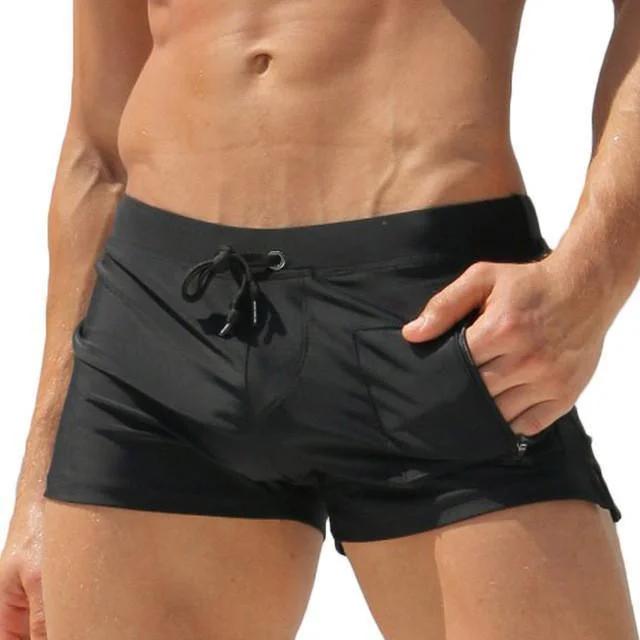 Rash - guard women swimwear for sun protection during water sportsLow Waist Men's Swim Trunks Rash - guard women swimwear for sun protection during water sportsLow Waist Men's Swim Trunks