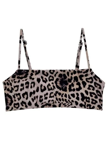 Sports women swimwear for high - intensity water activities like swimming lapsMikoh Kumu Top - Leopard Sports women swimwear for high - intensity water activities like swimming lapsMikoh Kumu Top - Leopard