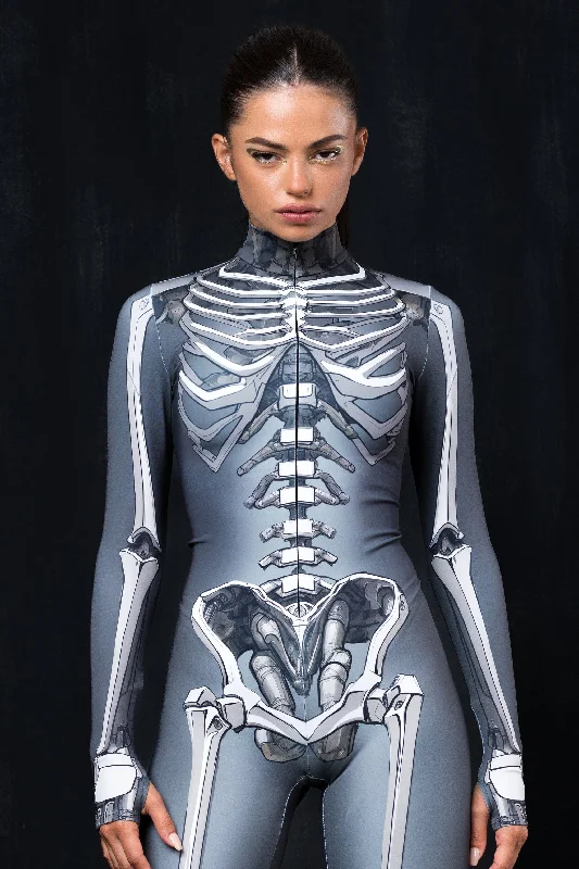Button - Front Bodysuits with a Classic and Timeless AppealMs. Bones Costume