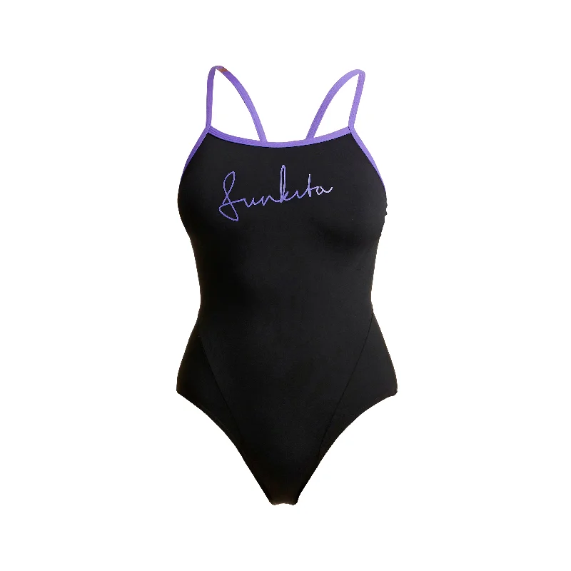 High - waisted women swimwear for a retro and flattering lookNight Mare | Ladies Single Strap One Piece High - waisted women swimwear for a retro and flattering lookNight Mare | Ladies Single Strap One Piece