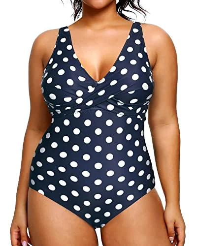 Women's Strapless One - Pieces in Royal Blue with Beaded Accents for a Formal EventOne Piece Plus Size Tummy Control Swimsuit For Women-Blue Dots Women's Strapless One - Pieces in Royal Blue with Beaded Accents for a Formal EventOne Piece Plus Size Tummy Control Swimsuit For Women-Blue Dots
