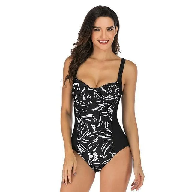 Black White Floral