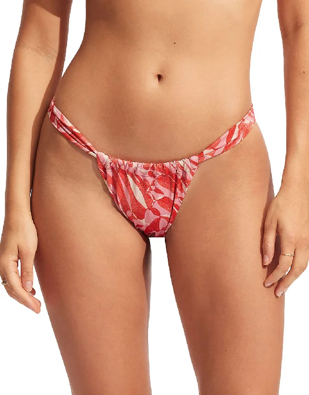 Convertible bikini that can be worn in multiple styles for versatilityPoolside Rio Bikini Pant - Pink Chintz Convertible bikini that can be worn in multiple styles for versatilityPoolside Rio Bikini Pant - Pink Chintz