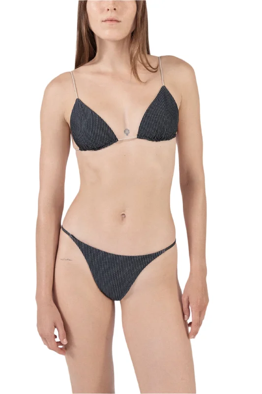 Metallic - finish bikini for a glamorous and eye - catching poolside lookRio Bottom | Pinstripe Metallic - finish bikini for a glamorous and eye - catching poolside lookRio Bottom | Pinstripe