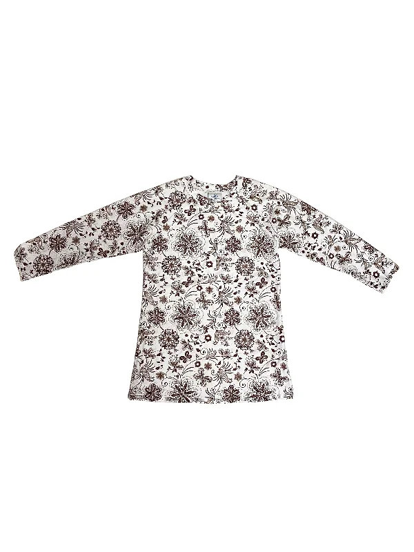 Women's Long - Sleeve Rash Guard Swim Tops in Black for Sun Protection and SurfingBrown Wish Full Print Swim Top Women's Long - Sleeve Rash Guard Swim Tops in Black for Sun Protection and SurfingBrown Wish Full Print Swim Top