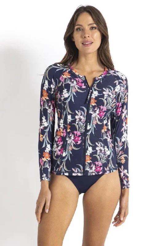 Anti - UV ray cover ups for outdoor summer activitiesSunseeker Caliope Long sleeve Rash Vest Anti - UV ray cover ups for outdoor summer activitiesSunseeker Caliope Long sleeve Rash Vest