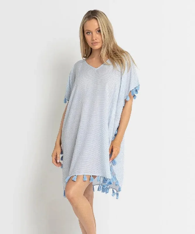 Sequined cover ups for a glamorous poolside eveningSunseeker SS91647 Sail Kaftan - Blue Sequined cover ups for a glamorous poolside eveningSunseeker SS91647 Sail Kaftan - Blue