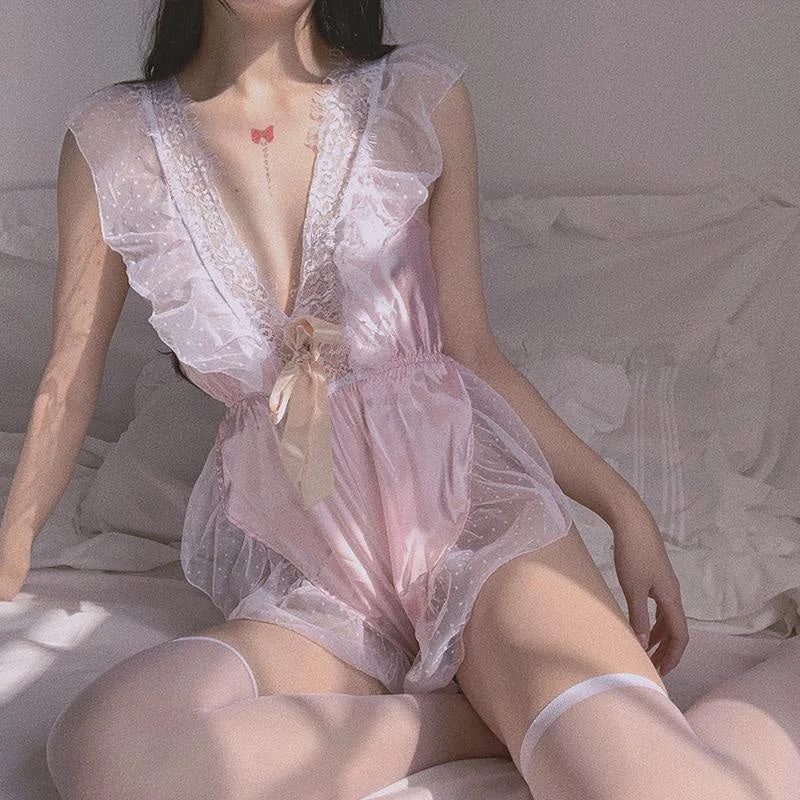 Compression Bodysuits for Post - Workout RecoverySatin Babydoll Lingerie Set