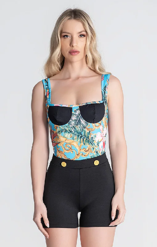Ruffled Bodysuits with a Playful and Feminine TouchTropical Baroque Body