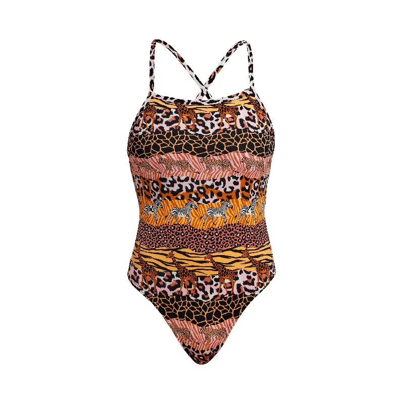 Plus - size women swimwear with full - coverage bottoms for comfort and confidenceZoo Life | Ladies Tie Me Tight One Piece Plus - size women swimwear with full - coverage bottoms for comfort and confidenceZoo Life | Ladies Tie Me Tight One Piece